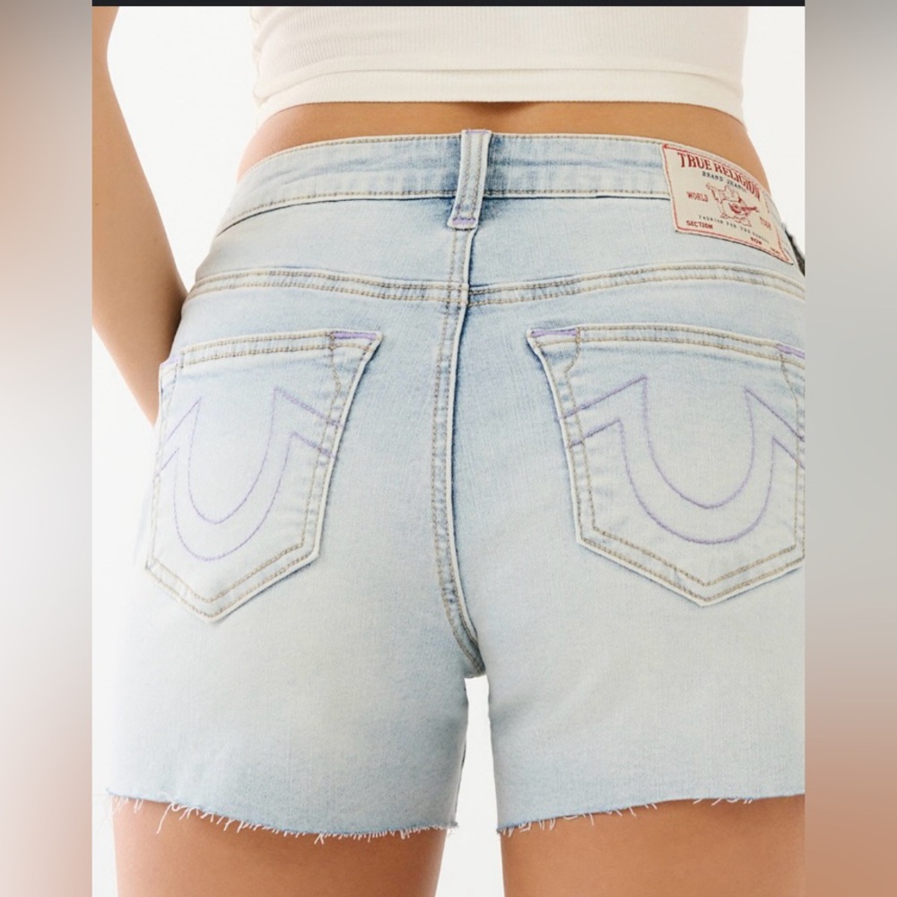 TR- Jayde light wash denim Shorts